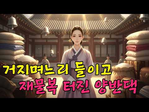 재물복 쏟아지는 거지며느리를 들인 양반댁ㅣ야담,민담,신화,전설,옛이야기,조선시대이야기