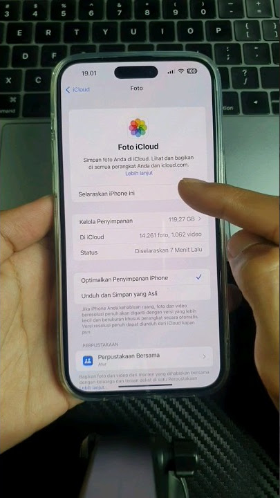 Cara mematikan penyelarasan foto iCloud agar memori tidak penuh #iphone
