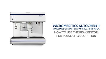 AutoChem II Microactive Software - Peak Editor Pulse Chemisorption
