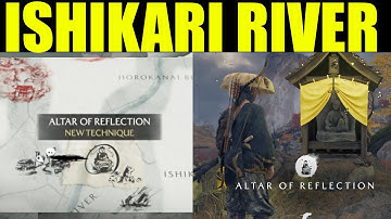 Ghost of yotei - altar of reflection | Cave altar Location guide | ishhikari river (cartographer)