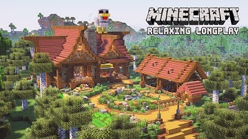 Minecraft Relaxing Longplay | We Built a Large Chicken Farm (No Commentary)