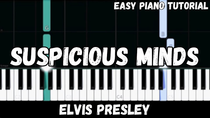 Suspicious Minds Piano version - Piano performance video thumbnail