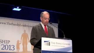 Senator Grassley at Family Leadership Summit