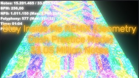 [Black MIDI] Stay Inside Me REMIX (Geometry Dash Practice Mode) - 33.05 Million Notes