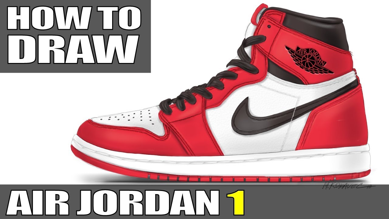 How To Draw Jordans Shoes Step By Step - Howto Techno