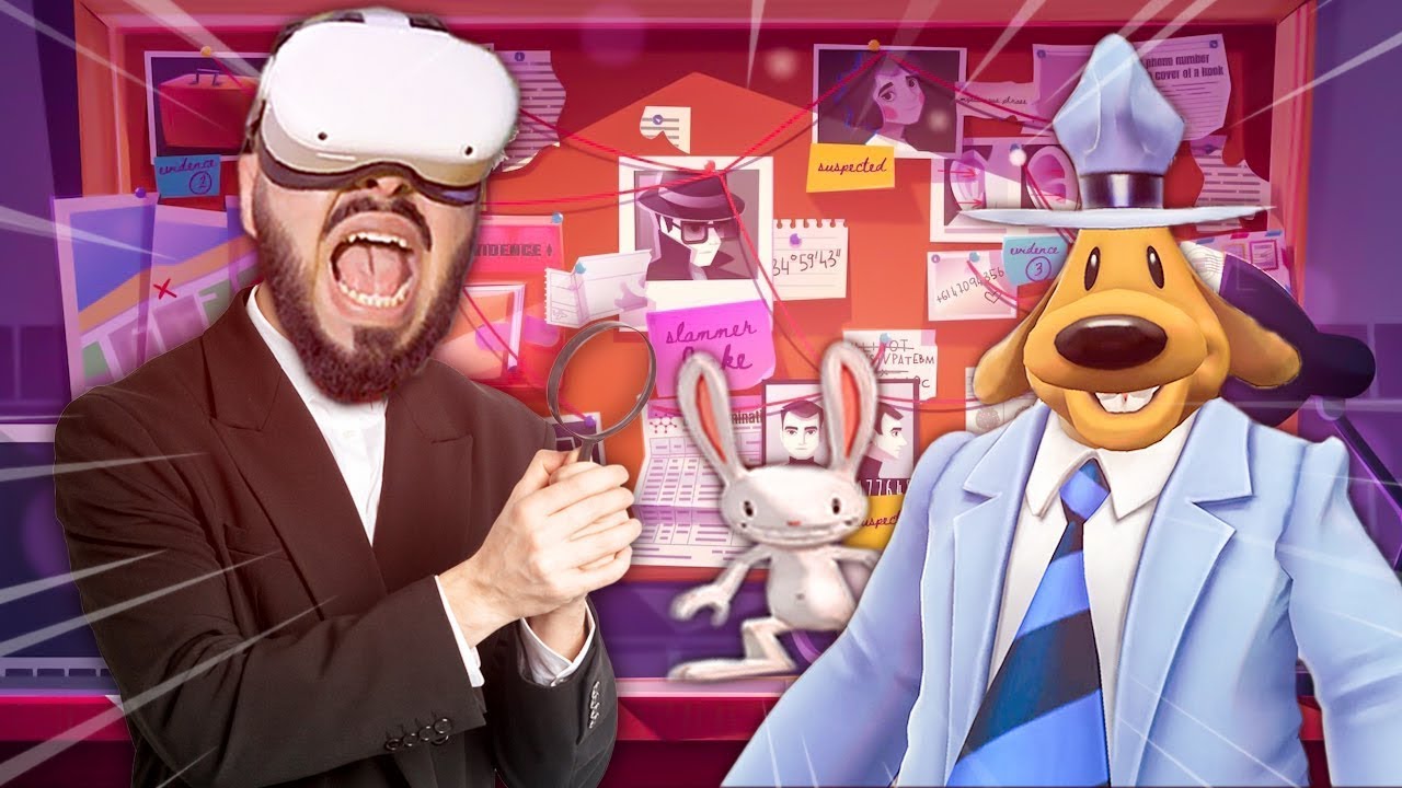 لعبة الذكاء صرت محقق فاشل !! 😂🔥 | Sam & Max VR