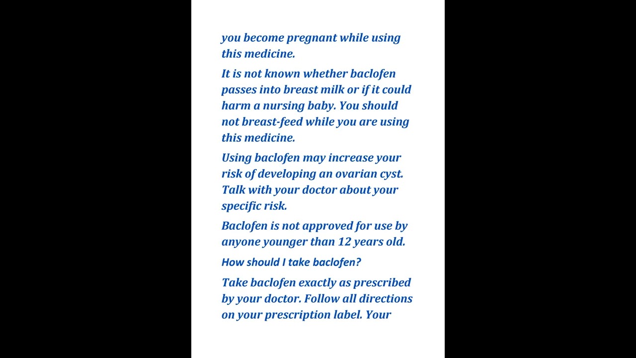 What Is Baclofen