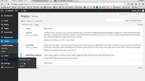 Problem2- WordPress then cannot allow me to upload XML import