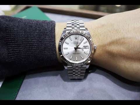 silver dial datejust