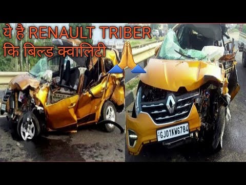 renault-triber-accident🙏exposed-build-quality