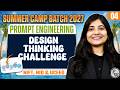 Prompt Engineering 04 | Design Thinking Challenge for NID/NIFT Aspirants | NIFT, NID & UCEED
