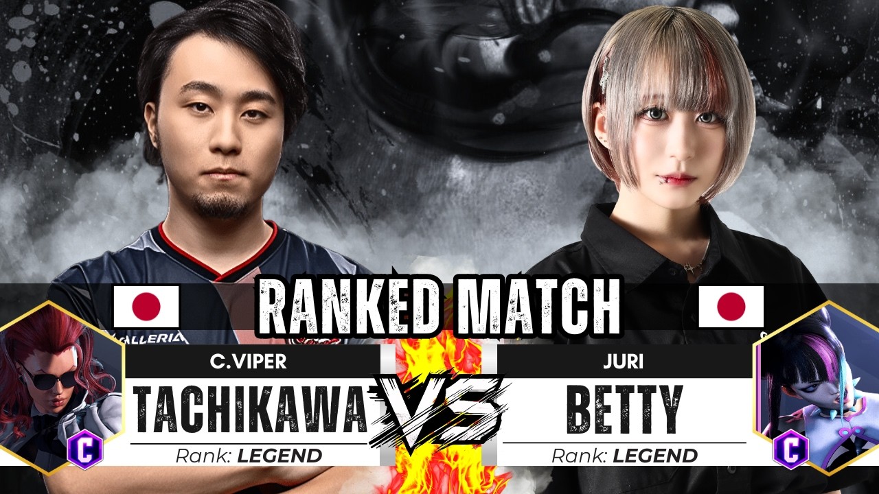 SF6 ▰ TACHIKAWA (C.Viper) + PIPOKUN vs BETTY (Juri) ▰ Street Fighter 6