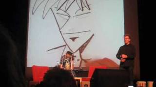 Nobuyuki Fukumoto Draws Kaiji And Akagi Desucon  Lahti Finland 12132010 22