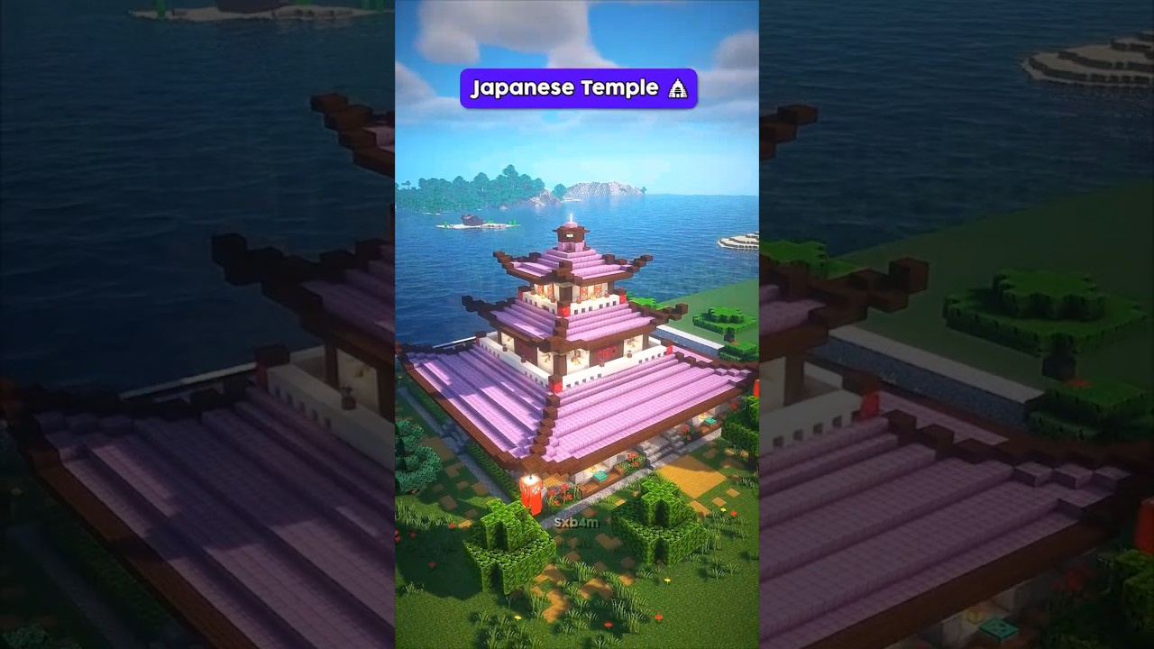 Japan temple ⛩️ #minecraft #shorts