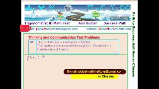 Trigonometry Composite Function Range and Period MHF4U