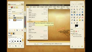 How to make a custom wallpaper using GIMP