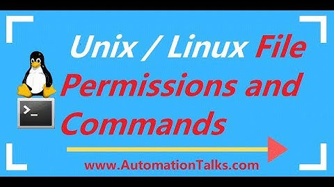 Unix For Testers - 17- Unix / Linux File Permissions  and Commands