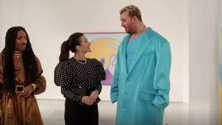 Charlotte shows Sam Smith around the Gallery and sells him a painting AND JUST LIKE THAT S2 EP10