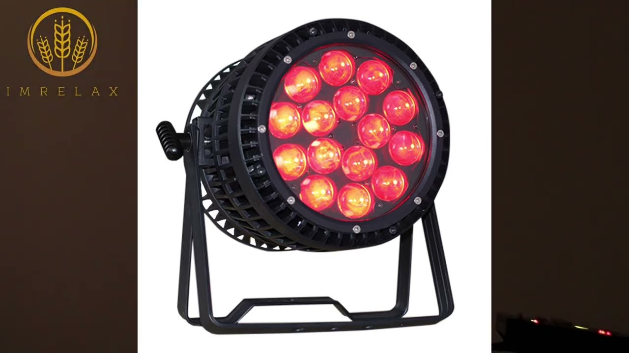 IMRELAX 15x15W IP65 PAR with Zoom Waterproof Outdoor LED Stage Light RGBW 4in1 Uplight