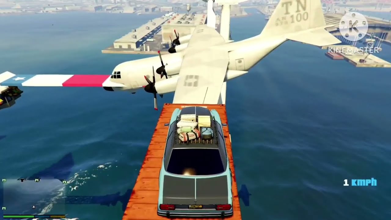 FRANKLIN TRIED HUGE BLOCK BUILDING BRIDGE PARKOUR RAMP CHALLENGE GTA 5 | SHINCHAN and CHOP GAMING