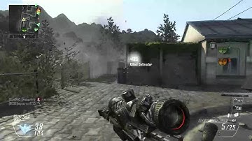 Bo2 throwing knife across the map