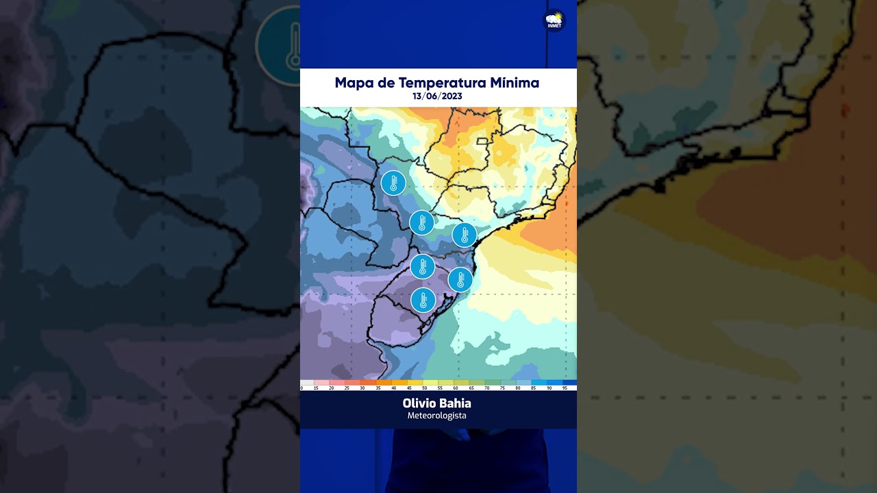 Previsão do tempo para HOJE (13/06)!