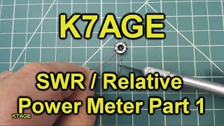 How To Build An SWR / Relative Power Bridge - Part 1 I start building an SWR / Relative Power Bridge. This is a simple circuit. I show you how to wind the toroid coils. The circuit is based