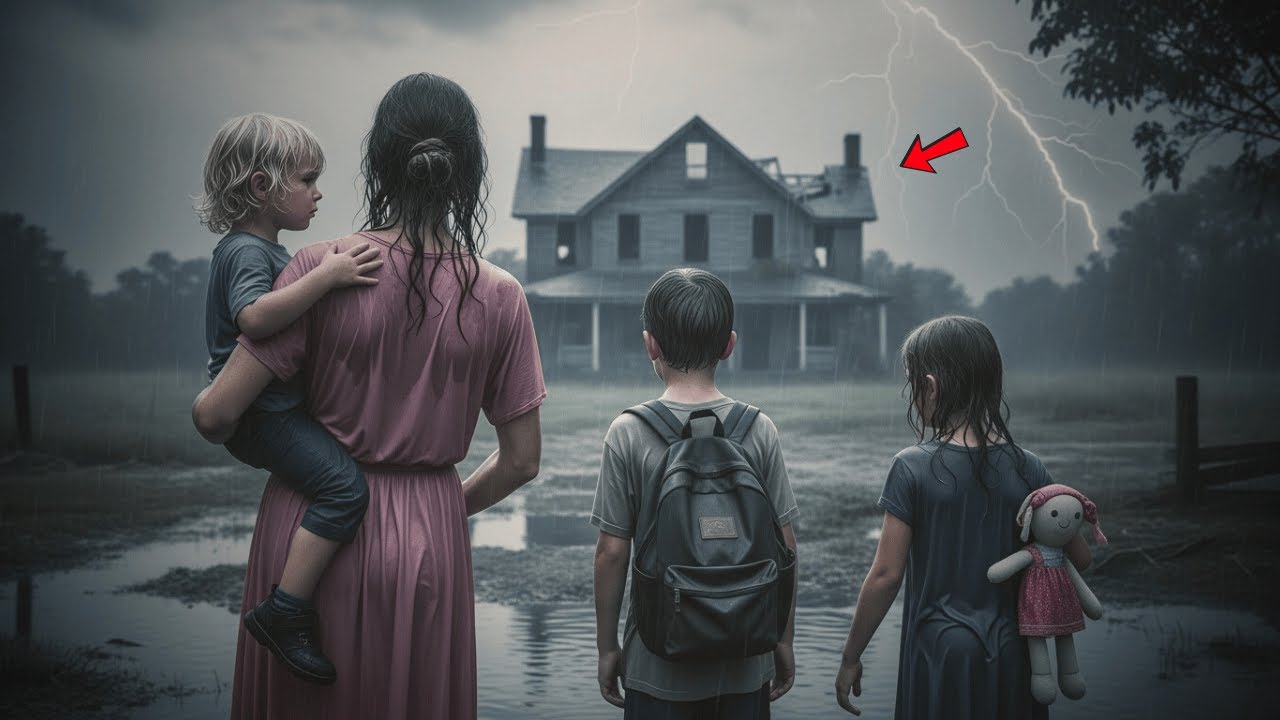 Após perder tudo em enchente, mãe solteira e filhos moram em ruínas — e descobrem algo que muda tudo