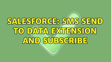 Salesforce: SMS send to DATA Extension and subscribe