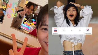 Blackpink celebrate Lisa's Birthday, Lisa reaction to Thailand vs South Korea FIFA World Cup Asian