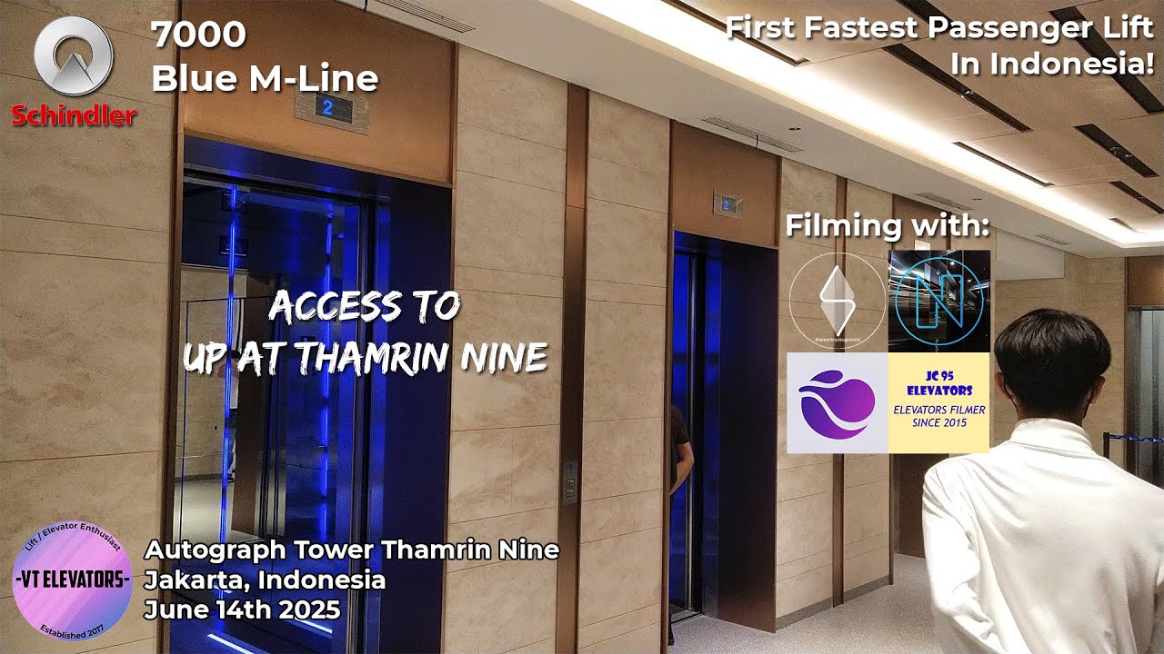 Fastest Lift in ID | New Schindler 7000 Passenger Lifts - UP at Thamrin Nine, Jakarta