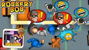 Robbery Bob - Prison vs Robbery Bob 2 Gameplay Walkthrough Ep 86