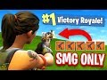 The SMG ONLY CHALLENGE In Fortnite Battle Royale!