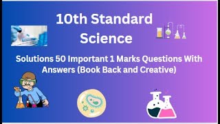 TN 10th Science Solutions 50 Important 1 Marks Questions With Answers Book Back and Creative screenshot 5