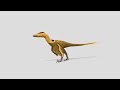Velociraptor - Low Poly Blender Paleoart