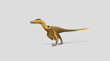 Velociraptor - Low Poly Blender Paleoart