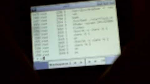 Fluxbox Window Manager running on Zipit Z2