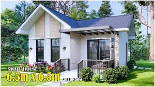 Beautiful Small House | 6.5m x 6.5m with 2Bedroom (Small and Simple)