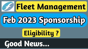 Fleet Management Feb 2023 DNS Sponsorship | Eligibility | Join Merchant Navy