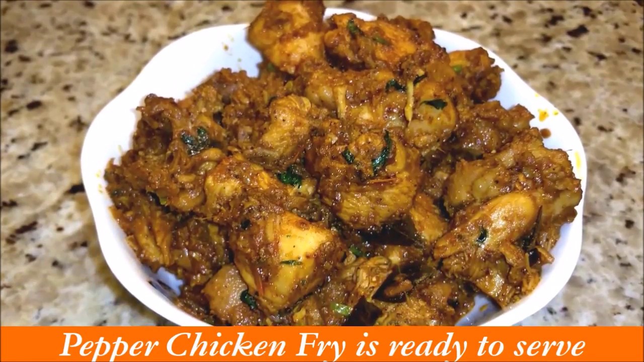 Pepper Chicken Fry by Spicy Kitchen | Pepper Chicken Fry