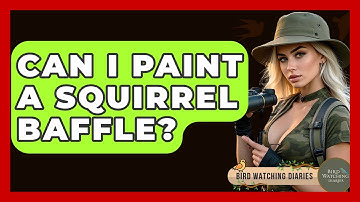 Can I Paint A Squirrel Baffle? - Bird Watching Diaries