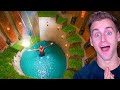 Guy Builds His Dream MILLION DOLLAR POOL HOUSE With His BARE HANDS! (Primitive Technology)