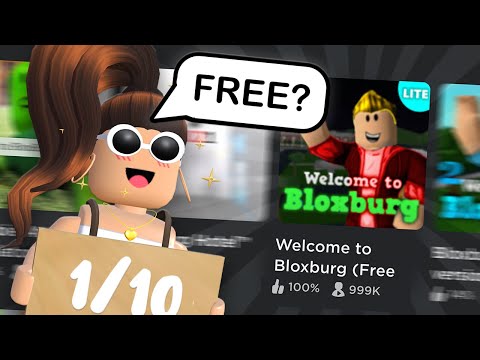 PLAYING FREE BLOXBURG GAMES!! (and rating them) 