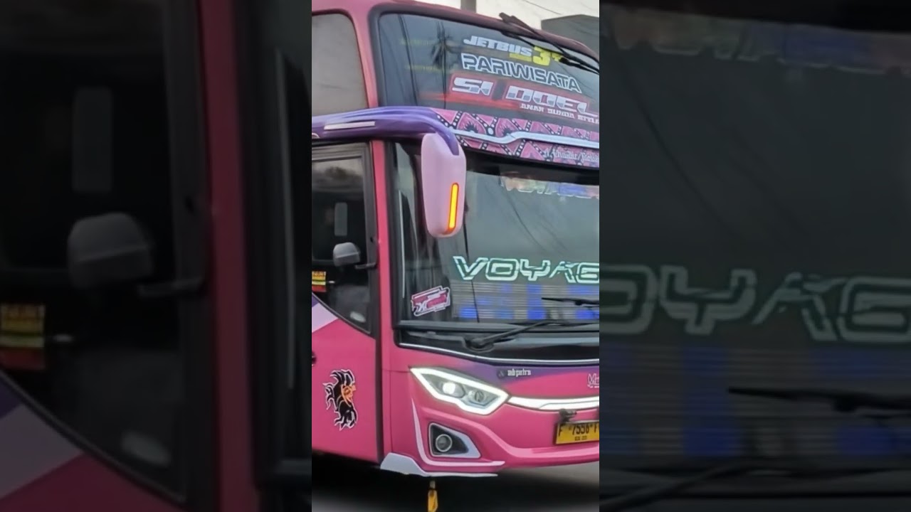 🚍 Bus Pariwisata "Voyager" Jetbus 3+ SHD — Desain Mewah & Warna Menyala! 🌈✨