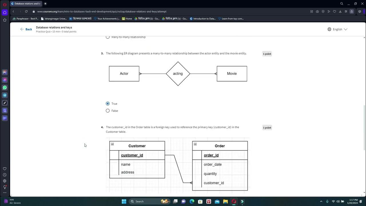 Database relations and keys coursera introduction to databases for