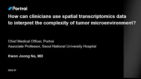 How can clinicians use spatial transcriptomics data to interpret the complexity of tumor...