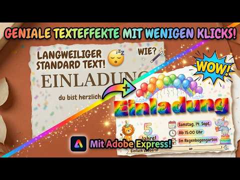 Brilliant text effects in just a few clicks with Adobe Express