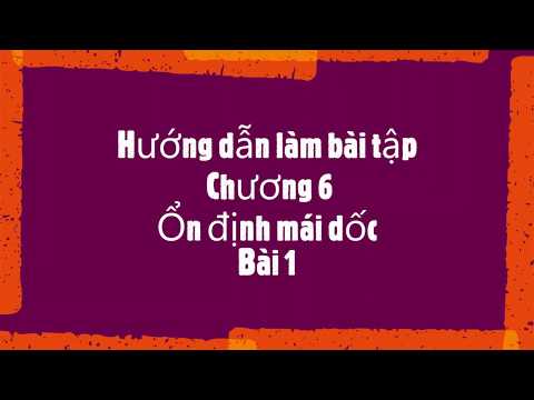 8. Hướng dẫn làm bài tập Chương 6. Bài 1