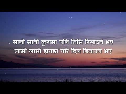 Risaune Bhaye - Sushant KC (Lyrics)