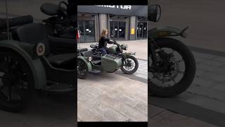Taking the vintage Changjiang 700 sidecar for a spin!💨#Changjiang700 #Sidecar #RetroRider #BikerGirl